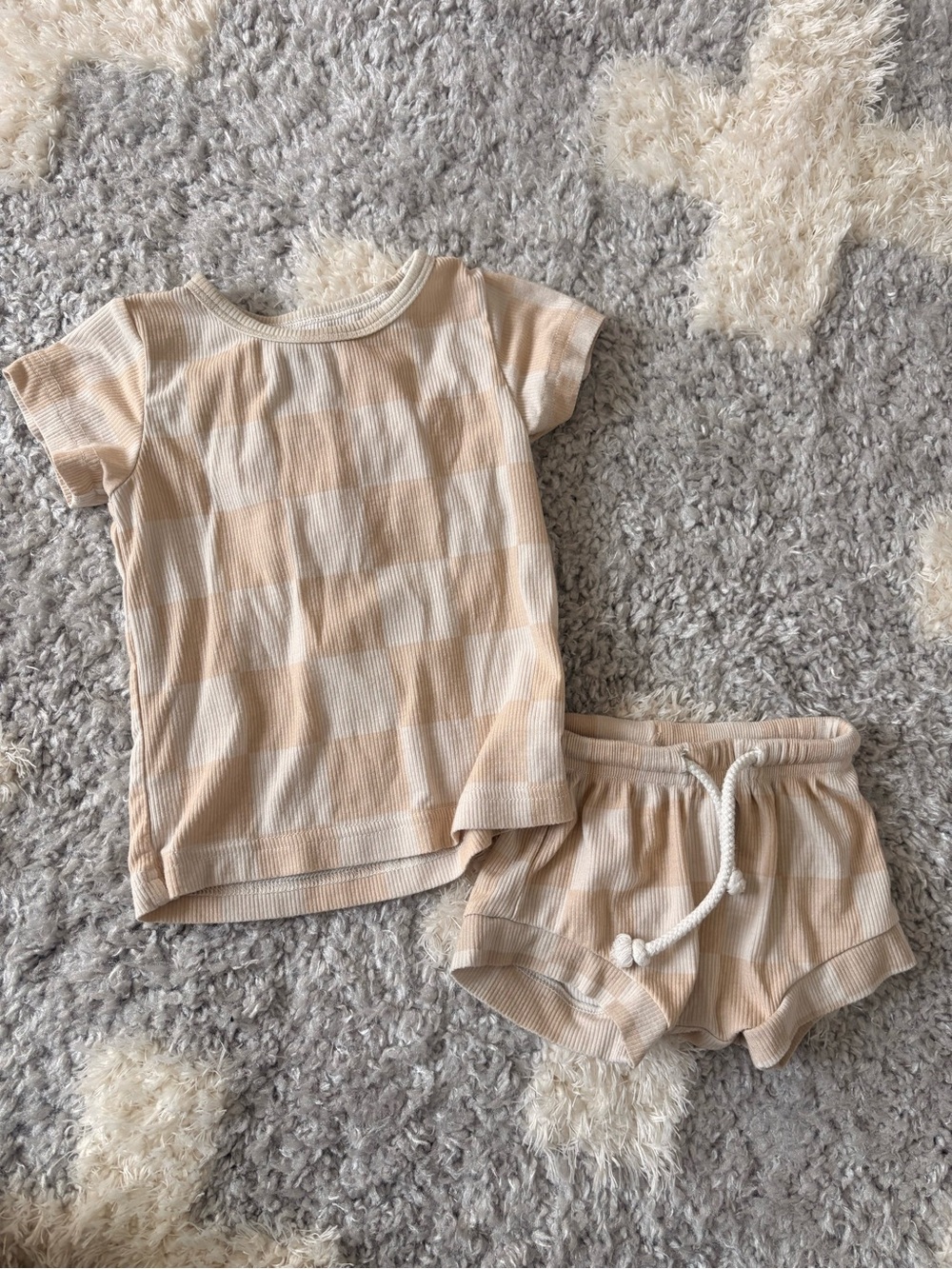 Baby boy matching bummy set